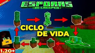 Addon de Esporas de Creepers Para Minecraft PE 📲 | Duplica los Creepers con este ADDON 1.20+