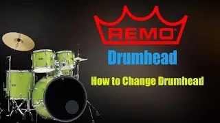 How To Change Bass Drumhead | Remo Encore Sound Test | Remo Drumhead | Evans Uno | Remo Encore