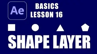 Work with  Shape Layer l After Effects Basic Training Lesson 16