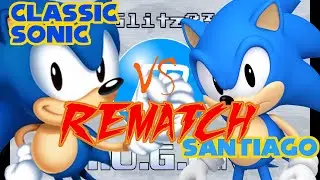 MUGEN Classic Sonic (me) vs Santiago (AI) REMATCH + Extra 4v4 Battle 