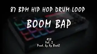 87 BPM Boom Bap Drum Loop | Drum Stems #50 Vol. 2 | Old School
