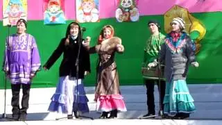 Народный ансамбль песни "Проталина"  Кадриль Масленица 2017 год