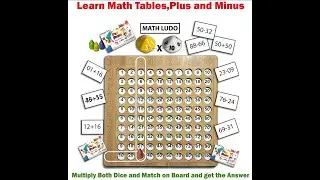 Math Ludo for your Kids. Learn Tables , Plus & minus with Fun