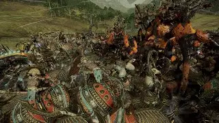 Цари гробниц vs Дикие орки. Война жизни и смерти. Total War: Warhammer 2