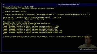 Winrar: Como Recuperar Arquivos Danificados \ Corrompidos pelo Prompt de Comando