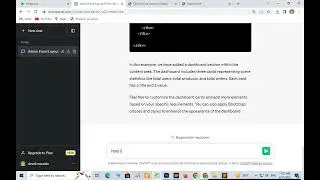 ADMIN  DASHBOARD PAGE LAYOUT TEMPLATE  USIN HTML, CSS AND BOOTSTRAP || ChatGPT
