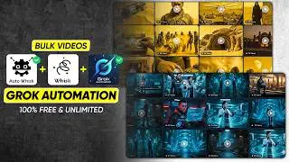 Stop Making AI Videos One by One — Create AI Movies in BULK with FREE Grok AI Automation