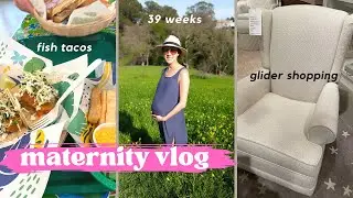 PREGNANCY VLOG #2:  Maternity Leave | nesting, thrifting, & shopping for a glider