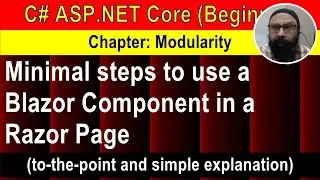 Minimal steps to use a Blazor Component in a Razor Page