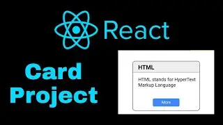 Card Project in React JS || React JS || Pyking Code Pro