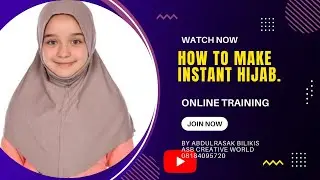 how to make instant hijab, easy method.