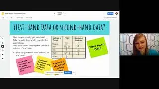 First-Hand Data and Second-Hand Data