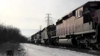 Two Trains in Wintertime