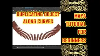 duplicate along curve | duplicating object along curves in maya | maya duplicating | mesh duplicate
