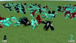 100 Wardens Vs 1000 Diamond Netherite Piglin Brute   Minecraft