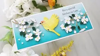 Lovely Layers Slimline Card With Joy