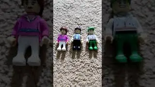 Lego characters made by a 6 years old #lego #creativity