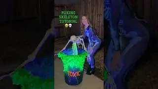 PUKING SKELETON HALLOWEEN DECOR 💀 