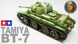 【快速】BT7軽戦車の完成【TAMIYA】Subtitle support