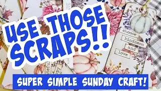 let’s MAKE double thick BOOKMARKS from SCRAPS…🌟🌟EASY🌟🌟