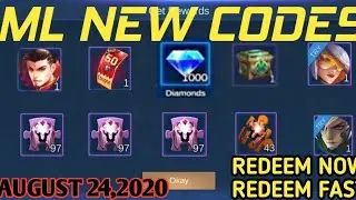 Mobile Legends New Code/August 24,2020 REDEEM NOW