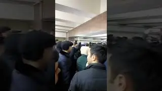Oʻzbekiston va Qozogʻiston 2:0 futbolni koʻrganda toshkent metrosi