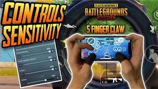 5 Finger Claw Sensitivity & Control | 5 Finger Full Gyro Gameplay | BGMI - PUBG MOBILE 2022