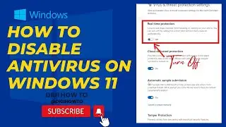 How to disable antivirus on Windows 11 | how to disable antivirus on windows 11 permanently