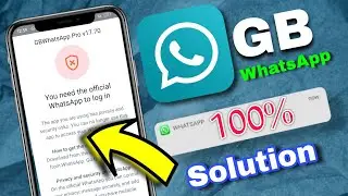 You need the official whatsapp to log in gb whatsapp #techstudy #gbwhatsapp #whatsapp