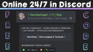 Cara membuat akun discord online 24 jam | Costum Activity Discord | Discord Tutorial