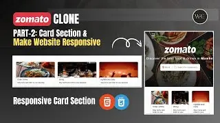Part 2:  Responsive Zomato Website Using HTML, CSS  | Zomato Clone | HTML CSS Website | In Hindi
