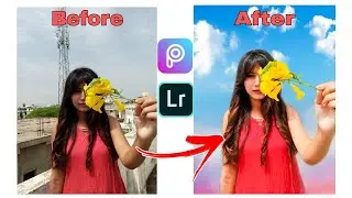 How to make sky look awesome by PicsArt and Lightroom | Sky background editing | PicsArt tutorial