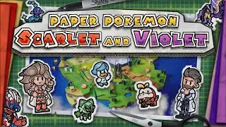 Paper Pokedex - Scarlet and Violet | Pokémon X Paper Mario | TimDrawsStuff