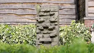 180cm Stone Water Wall Tiered Cascading Planter Water Feature With Lights By Ambienté