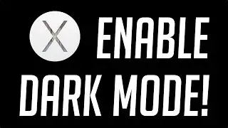 How To Turn On Dark Mode In OSX Yosemite