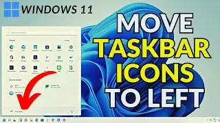 How to move taskbar icons to left in windows 11
