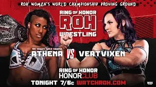 Athena vs VirtVixen at Ring of Honour at HonoClub full match highlights 