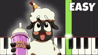 Happy Birthday Wooly (ft. Grimace Shake) - EASY Piano Tutorial - Amanda the Adventurer Animation