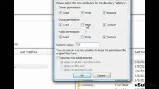 Set File Permissions Via FTP Filezilla