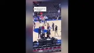 Giannis Knocks Ladder Over After Montrez Harrell Takes Ball! 😳🤯  *FULL Captions*  #nba #viral