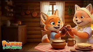 Ладушки у Бабушки 🦊 Песенка для малышей | Рыжик играет в ладушки 👏