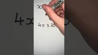 Solving single 1-step inequalities #shorts