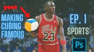 Making Cubing Famous(Ep.1 Sports) //(Photoshop)