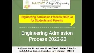 Engineering Admission Process 2022-2023