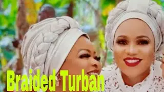 How to make turban with braided top