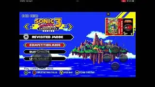 Sonic origins menu in sonic 3 air