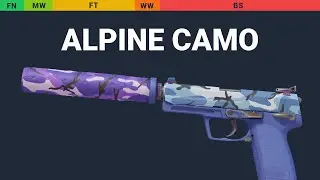 USP-S Alpine Camo - Skin Float And Wear Preview