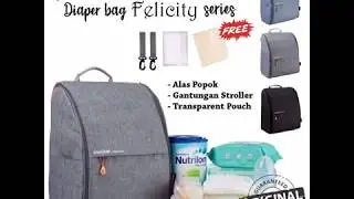 ORIGINAL MULTIFUNCTION DIAPER BAG INSULAR FELICITY SERIES