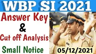 WBP SI 2021 Answer Key|WBP SI 2021 Expected Cut Off|WBP SI 2021 Math & Reasoning (GI) Solution