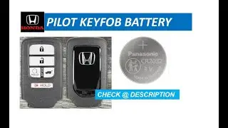 Honda PILOT 2016- 2020 Key FOB Battery Replacement DIT